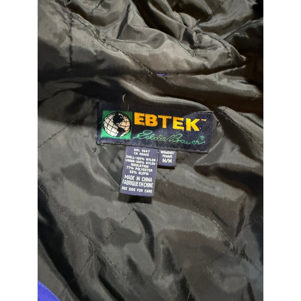 Eddie Bauer EBTEK Men's Anorak Jacket Blue Hooded Pullover Size M